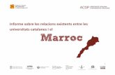 Informe sobre les relacions existents entre les … - Universidad Mohamed V de Rabat Mobilitat Recerca (dins del Acord Marc) Científiques, tècniques i pedagògiques – Mitjançant