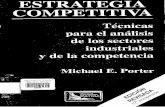 ESTRATEGIA COMPETITIVA · ESTRATEGIA COMPETITIVA 3 3 ¿ - 6 * ‘>L£ /? ? 2 - (2-2., Técnicas para el Análisis de los Sectores Industriales y de la Competencia Michael E. Porter