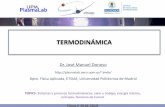 TERMODINÁMICAplasmalab.aero.upm.es/~jmdv/FisicaII/Lectures/Donoso_Termodinamica_DEF.pdf · Observación experimental: estados y fases, transición de energia Física II-Termodinámica