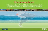 Ecuador - Nota de Análisis Sectorial: Agricultura y Desarrollo · PPD Programa de Pequeñas Donaciones PREDESUR Programa de Desarrollo del Sur PRODEPINE Proyecto de Desarrollo de