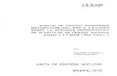 JUNTA DE ENERGÍA NUCLEAR MADRID,1979 - ipen.br · j.e.n.43s sp issn 0081-3397 efecto de cuatro inhibidores metabolicos (inh, dnp, 2,4-dy'cmuj sobre la actividad fotosintetica de