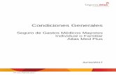 Condiciones Generales - Seguros Atlas · FF-421-PDF/06-2017 . Condiciones Generales . Seguro de Gastos Médicos Mayores Individual o Familiar . Atlas Med Plus . Junio/2017