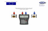 Manual de instrucciones de uso Caudalímetro por ultrasonido … · 2017-08-31 · Manual de instrucciones de uso Caudalímetro por ultrasonido PCE-TDS 100H . Instrucciones de ...