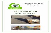 XII SEMANA CULTURAL - lamochaadrados.files.wordpress.com · Premio a la innovación en el Festival de Teatro y Artes de Calle de Valladolid (2017) Premio en la Mostra de Teatre de