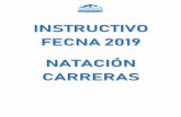 INSTRUCTIVO FECNA 2019 NATACIÓN CARRERAS · 1 NATACIÓN CARRERAS 1. INTRODUCCIÓN Para el año 2019 la Federación Colombiana de Natación en la modalidad de Natación carreras ha