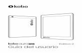 Guía del usuario de Kobo Aura H2O Edición 2 · Cuando tu eReader está encendido, toca la pantalla para abrir libros, cambiar de página, seleccionar artículos y más. Aquí te