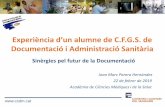 Presentación de PowerPoint - acmcb.es fileDurada i distribució de les pràctiques • Període Gener - Juny de 2005 (4 hores/dia). • Centre Hospital de Mataró. • Nombre d’alumnes
