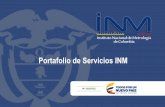 Portafolio de Servicios INM - inm.gov.co · para asignar valores a otros MR de pH E1-6-00 Solución acuosa de Na2B4O7 Material de referencia secundario cer’ﬁcado de pH Matriz: