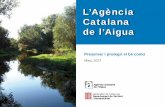 L’Agència Catalana de l’Aigua... · A dia d’avui els sistemes de sanejament en servei permeten tractar les aigües residuals del 97% de la població de Catalunya. A més, l’ACA