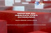 MÀSTER EN IMMUNOLOGIA AVANÇADA - ub.edu · La formació de professionals en l’àmbit de la immunologia, amb especial èmfasi en els graduats dels camps de la biologia, la medicina,