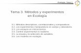Tema 3. Métodos y experimentos en Ecología - rua.ua.es 3 Guia.pdf · POBLACIONES Ejemplo de interacción: Figura 15.2 de Smith and Smith (2001) Experimentos de competencia entre