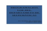 PROGRAMACIÓN LOE DEL DEPARTAMETO DE MATEMÁTICASiesmariadecordoba.centros.educa.jcyl.es/sitio/upload/13_MATEMATICAS... · Matemáticas aplicadas a las Ciencias Sociales II 66 2.