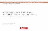 CIENCIAS DE LA COMUNICACIÓN 1 - editorialpatria.com.mx · VII Presentación a la asignatura y a tu libro CIENCIAS DE LA COMUNICACIÓN 1 Comunicación... Algo tan cotidiano que hacemos