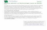 Edición Nº 40 Genética aplicada a la Biotecnología: Leyes ... · Edición Nº 40 Genética aplicada a la Biotecnología: Leyes de Mendel (1) En el siglo XIX, el monje austriaco