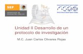 Unidad II Desarrollo de un protocolo de investigacióndsc.itmorelia.edu.mx/~jcolivares/courses/ti107a/ti1_u2.pdf · 2.1 Estructura de un protocolo de investigación • ¿Qué es