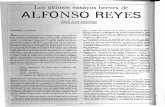 ALFONSO REYES - f002.backblazeb2.com · Económica. Y daba anticipos de sus obras mayores a publica ciones especializadas. Entre 1940 y el año de su muerte, era costumbre quelas