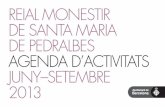 REIAL MONESTIR DE SANTA MARIA DE ... - El web de Barcelona · pintures de la capella de Sant Miquel», que presenta els resultats dels estudis previs a la intervenció per a la restauració
