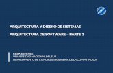 ARQUITECTURA Y DISEÑO DE SISTEMAS ... - cs.uns.edu.arece/ads/downloads/Clases/2019 04 AyDS... · arquitectura y diseÑo de sistemas arquitectura de software –parte 1 elsa estevez