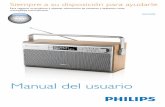 AE5220 ¿Alguna Philips - produktinfo.conrad.com · 4 ES 2 Su radio FM/ DAB Le felicitamos por su compra y le damos la bienvenida a Philips. Para poder beneficiarse por completo de