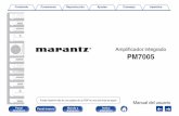 Amplificador integrado - PDF file0Amplificador de realimentación en corriente totalmente discreto El circuito de realimentación en corriente propiedad de Marantz, que usa componentes