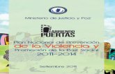 Plan Nacional de Prevención de la Violencia y Promoción de ... · Prevención de la violencia y promoción de la paz social. Actualización de acciones y programas en Costa Rica.