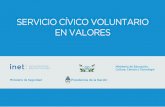 SERVICIO CÍVICO VOLUNTARIO EN VALORES - argentina.gob.ar · Conforme la Resolución del Ministerio de Seguridad RS-2019-598-APN-MSG, el Servicio Cívico Voluntario en Valores nace