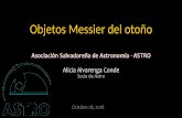 Objetos Messier del Otoño - astro.org.svastro.org.sv/wp-content/uploads/2018/11/Objetos-Messier-del-otoño.pdf · magnitud con una coma de 5 minutos de arco (1/6 del tamaño de la