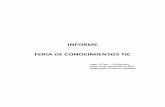 INFORME FERIA DE CONOCIMIENTOS TIC - proinpa.orgf1o_2_(2012)/anexo... · Feria de conocimientos – Proyecto TIC Introducción El proyecto, Uso de TIC en sistemas de comunicación