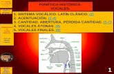 FONÉTICA HISTÓRICA: VOCALES. - Diariumdiarium.usal.es/joluin/files/2013/03/foneticahistoricavocalesgr2.pdf · 1 Departamento de Lengua Española José Luis Herrero Ingelmo HISTORIA