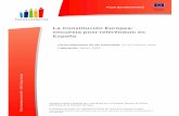 La Constitución Europea: encuesta post-referéndum en Españaec.europa.eu/commfrontoffice/publicopinion/flash/fl_168_es.pdf · No hay que olvidar, que la pertenencia a la Unión