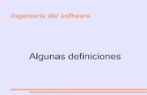 Ingeniería del software - lsi.ugr.eslsi.ugr.es/~mvega/docis/definiciones.pdf · Modelos de proceso (modelos de ciclo de vida) El ciclo de vida es la distribución de sucesos y actividades
