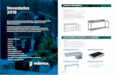 02-Novedades Edenox 2019 · 8 9 Modelo con entrada de cestas por la derecha (-D) Lavavajillas de arrastre • Gama de 4 modelos de lavavajillas, con túnel y sin túnel de secado,