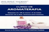 CURSO DE AROMATERAPIA - philippusthuban.com · curso de aromaterapia sÁbados: 4 y 18 de mayo y 1 de junio impartido por el prof. francisco cepas carmona centro de estudios superiores