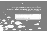 Diagnostiko-ebaluazioak Lehen Hezkuntzako 6. maila Matematika Diagnostiko-ebaluazioak Lehen Hezkuntzako