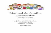 Manual de familia preescolar - core-docs.s3.amazonaws.com · Ta b l e o f C o n t e n t s Filosofía del programa preescolar-2 Igualdad de oportunidades-2 Metas y objetivos preescolares-2-3