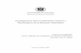 Universidad de Granadaugr.es/~jgodino/fundamentos_teoricos/fundamentos_tem.pdf · Investigaciones sobre Fundamentos Teóricos y Metodológicos de la Educación Matemática ÍNDICE