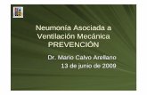 Neumon ía Asociada a Ventilaci ón Mec ánica PREVENCI ÓN · Dezfulian C. American Journal of Medicine 2005;118(1) :11-18. Profilaxis HDA Consenso anterior. Ranitidina más efectivo