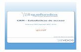 CRM - Estadísticas de acceso - Spainsif · Información y tecnología suministrados por VDOS Stochastics Todos los derechos reservados. CRM - Estadísticas de acceso Informe CRM