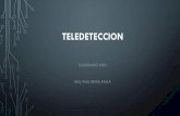 TELEDETECCION - prepa.chapingo.mxprepa.chapingo.mx/wp-content/uploads/2019/01/20-TELEDETECCION-clase.pdf · •La Teledetección es el procedimiento, que consiste en recoger datos