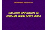 EVOLUCION OPERACIONAL DE COMPAÑÍA MINERA CERRO … Evolucion de las... · compaÑÍa minera cerro negro s.a. • Con la asistencia del Presidente de la República Don Juan Antonio