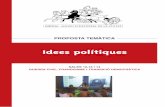 Idees polítiques - Ajuntament de Girona · coneixement per comprendre el passat i l’organització de les societats. • Comprendre el present i el nostre territori com a resultat