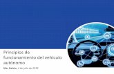 Principios de funcionamiento del vehículo autónomo · Para que la conducción autónoma sea eficiente, en determinados contextos, deberá ser conectada. Por ejemplo: Cooperación
