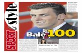 Gareth Bale, - sport.es · gran escudo para que ésta no le afecte. La clave de su integración estará en acep-tar a corto plazo que la estrella es CR7; y por tanto en convertirse