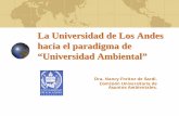 Plan socio-ambiental de la Universidad de Los Andes · ambiental, propiciando su participación en las diferentes actividades y programas que se desarrollen para el mejoramiento del