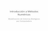 Introducción a Métodos Numéricosmodelizacion-fiuner.wdfiles.com/local--files/teorias/Introducción a Métodos... · Bibliografía • John H. Mathews y Kurtis D. Fink. Métodos