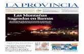 Las Montañas Sagradas en llamas - medias.laprovincia.es · DIARIO DE LAS PALMAS Este periódico utiliza papel reciclado en un 100 % Tejeda anoche. | LP /DLP Las Montañas Sagradas
