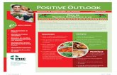 Positive Outlook - positivehealthcare.net · y coloque sobre una bandeja para hornear revestida con papel de aluminio. 2. Hornee por 45 a 50 minutos o hasta que el centro aparente