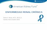 ENFERMEDAD RENAL CRÓNICA - kidneyfund.org · Join us for next month’s webinar! Este seminario web se dictará en inglés Living with Diabetic Kidney Disease Tuesday, November,