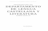 PROGRAMACIÓN DEL DEPARTAMENTO DE LENGUA CASTELLANA Y … · programación de lengua castellana y literatura. curso 2018-19 1. planificaciÓn y organizaciÓn del departamento 4 1.3.