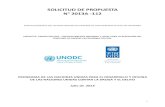 PROYECTO UNODC/COL/C81 - FORTALECIMIENTO NACIONAL Y … · Formulario de presentación de Propuestas, la Propuesta Técnica, la Propuesta Financiera y toda otra documentación adjunta
